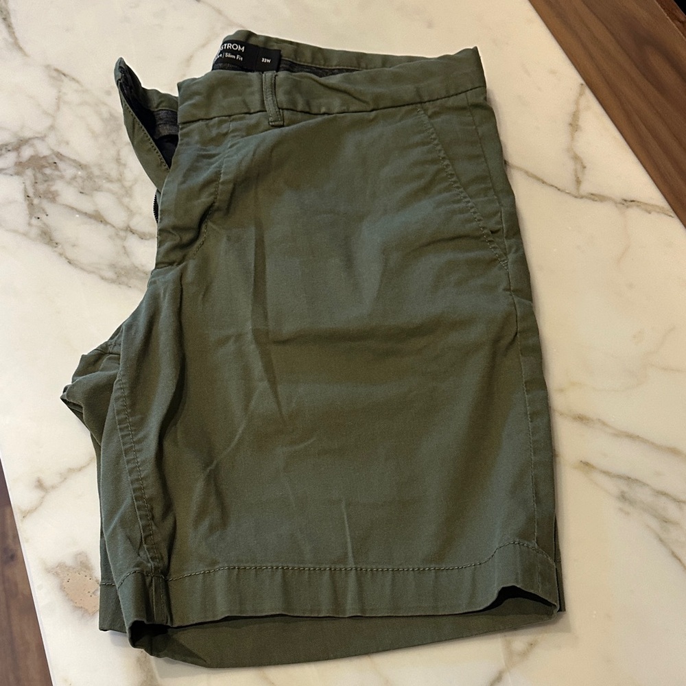 Nordstrom Olive Green Slim Fit Pants